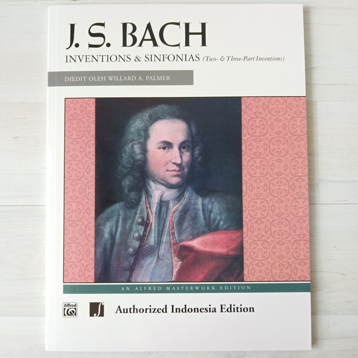 JS Bach Inventions & Sinfonias - Two & Three Part Invention - Buku Piano