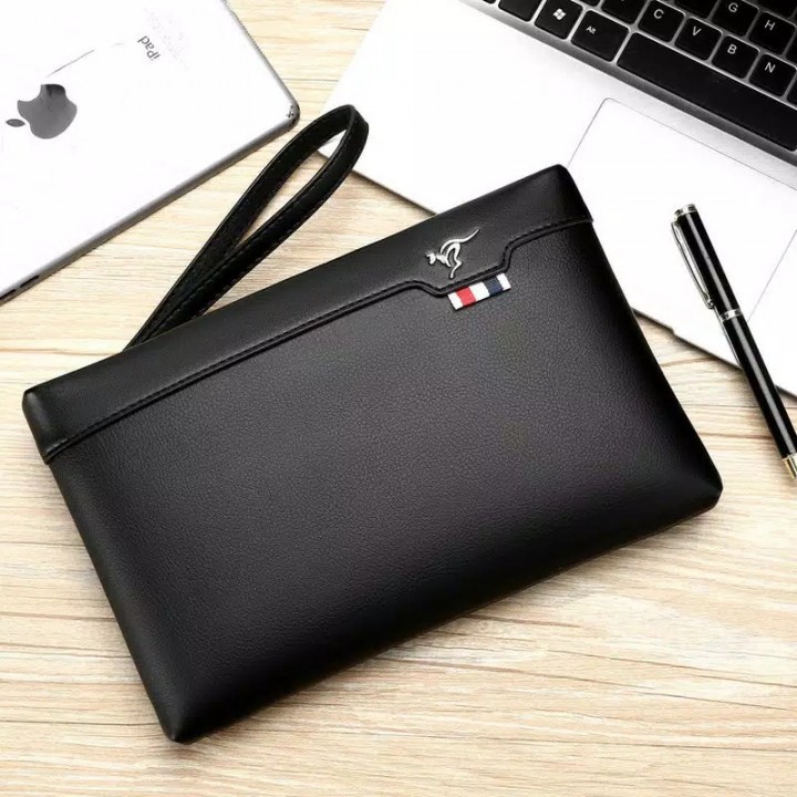Leather Black hand Bag / Clutch Bag for Men G006