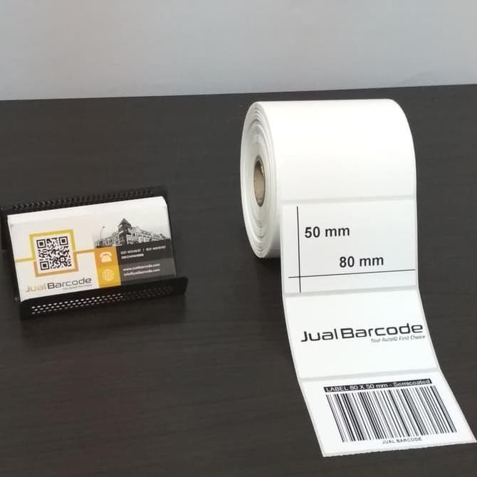 

Ready Oke] Label Sticker Barcode 80Mm X 50Mm (1 Line) Semicoated Isi 1000 Pcs