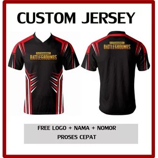 Baju Kaos Jersey Gaming PUBG 386 Printing Custom - Baju Esports Indonesia