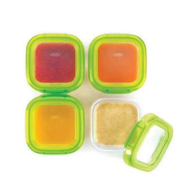 OXO Tot Baby Blocks Freezer Storage Containers 4oz MPASI