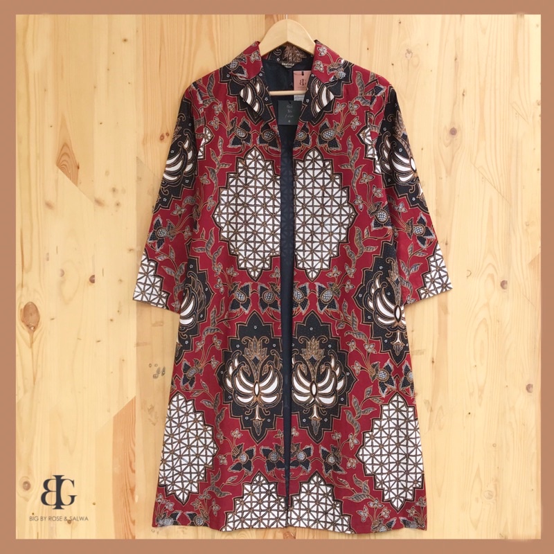 Outer Batik Tulis Exclusive - Atasan Cardigan Kerja Wanita Elegan