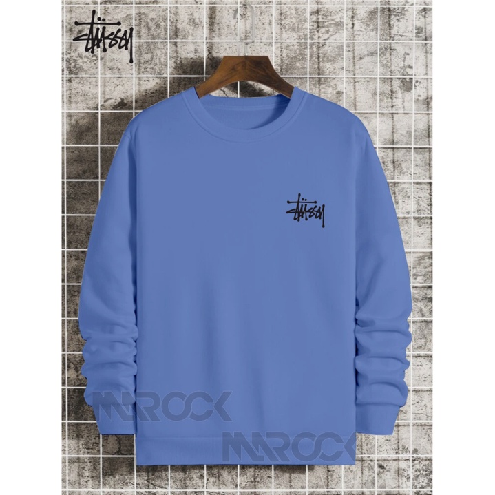 Sweater Distro Pria Crewneck Stussy