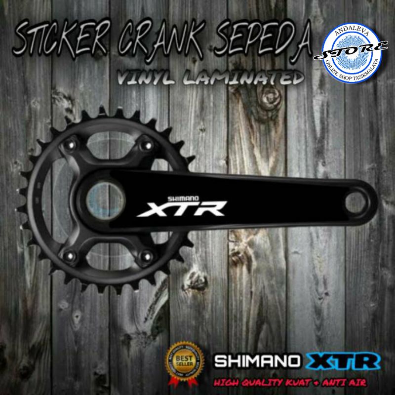 [PROMO] Stiker Decal Crank Sepeda XTR / Decal Stiker Crank Sepeda  XTR Terbaru - eticker crank seped