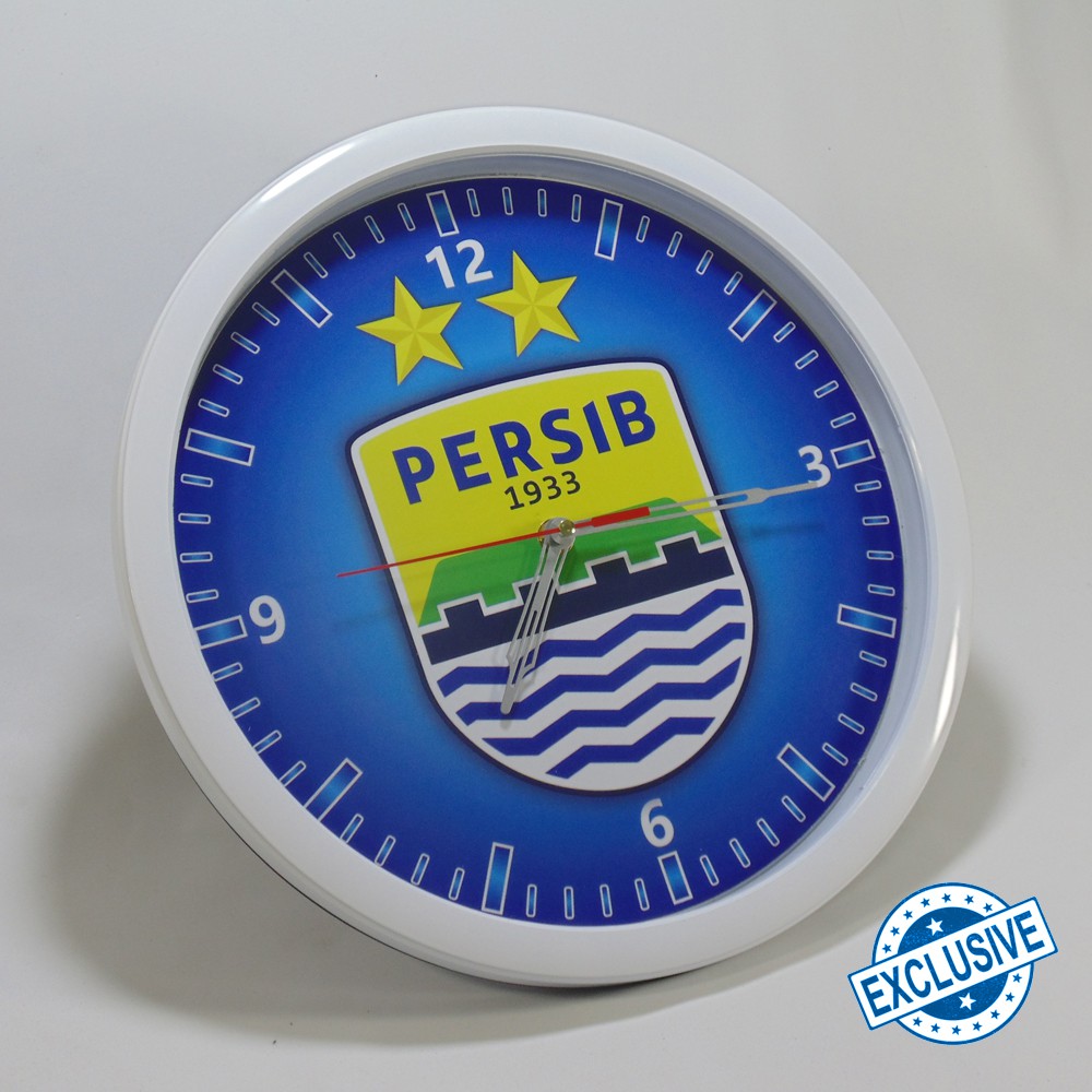 (ISTIMEWA BOSSQUE) JAM DINDING CUSTOM PERSIB BIRU