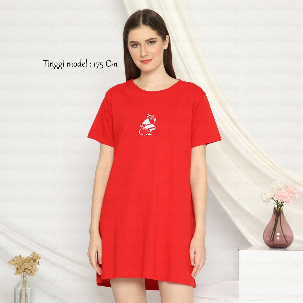 Dino Clothing - DRESS NATALAN /CHRISTMAS DRESS / BAJU NATAL DRESS KATUN COMBED / BISA COD / DRESS OV