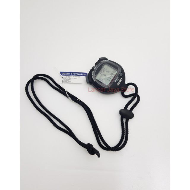 Stopwatch Seiko S2360ip / Alat Pengukur Seiko S23601p - Hitam