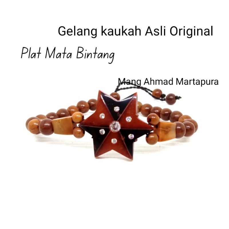 Gelang kaukah wanita motif Plat Mata Bintang kokka Asli Kalimantan