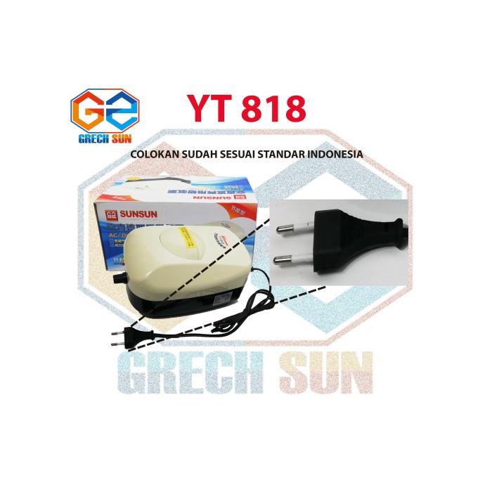 Aerator | Aerator Acdc Original Sunsun Yt 818 Pompa Udara Aquarium Kolam Ikan