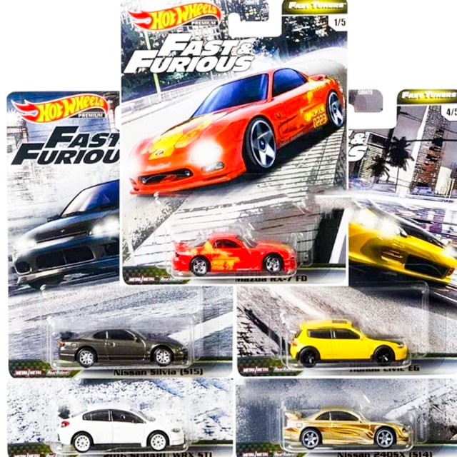 Hot Wheels 1/64 Fast & Furious Full Force Set 5/5 - Neuf Sous Boîte