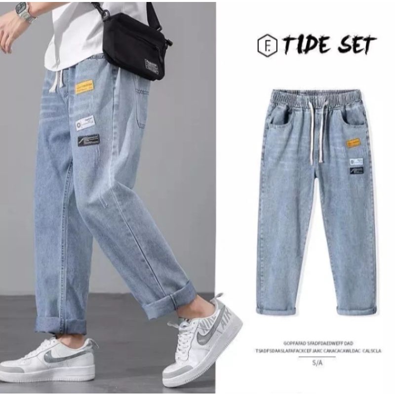CELANA JEANS PRIA PANJANG KASUAL CELANA MOTIF PRIA KEKINIAN CELANA JOGER MURAH