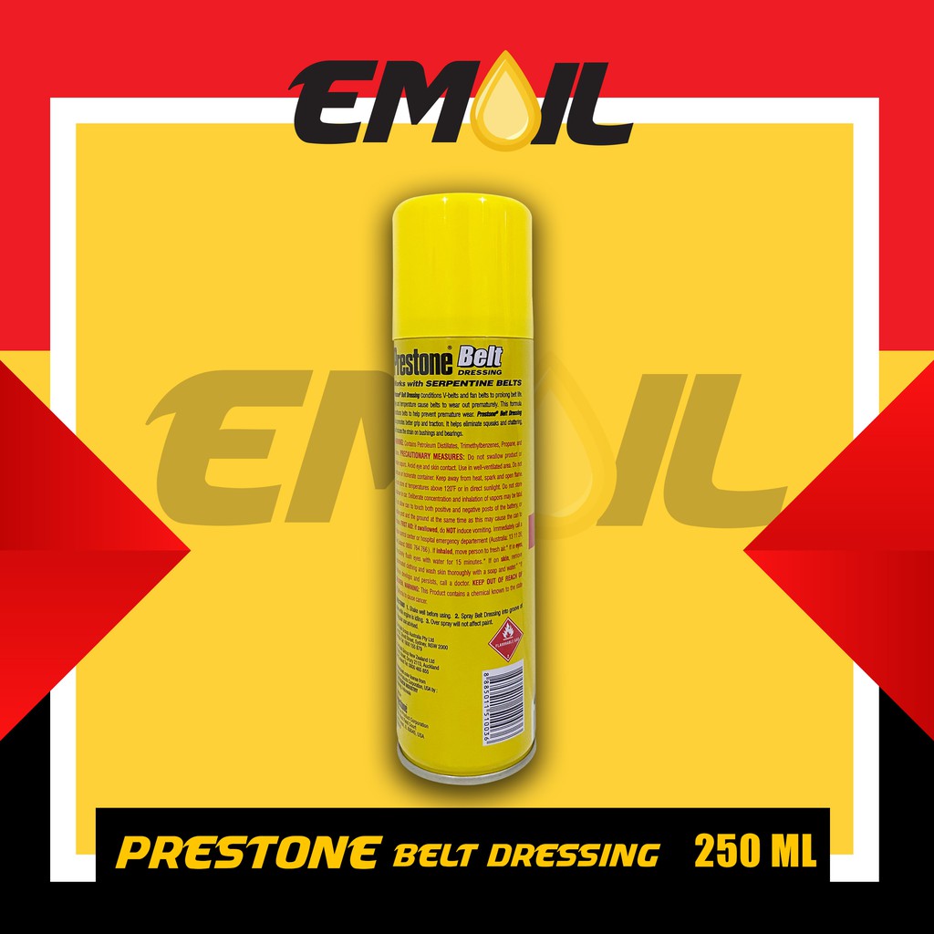 BELT DRESSING PRESTONE PELUMAS VBELT ISI 250 ml