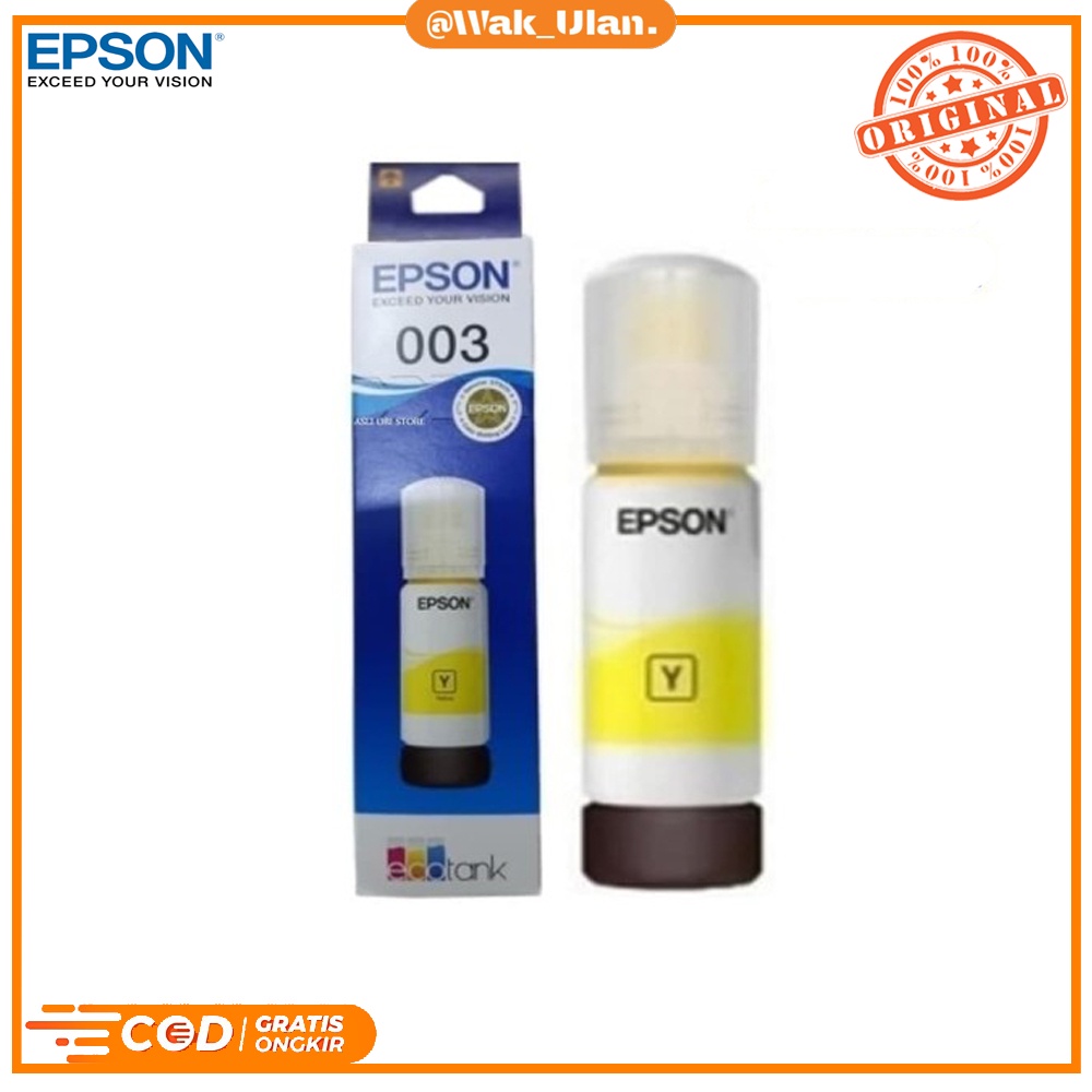 Tinta Kuning Yellow ink Epson 003 Original Epson L Series L1110 L3110 L3101 L3150 L5190