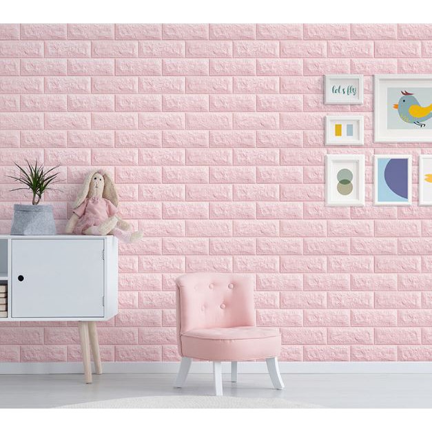 Wallpaper Tembok Dinding 3D Model Batu Bata Putih/Walpaper Tembok Dinding Untuk Mempercantik Ruangan-4