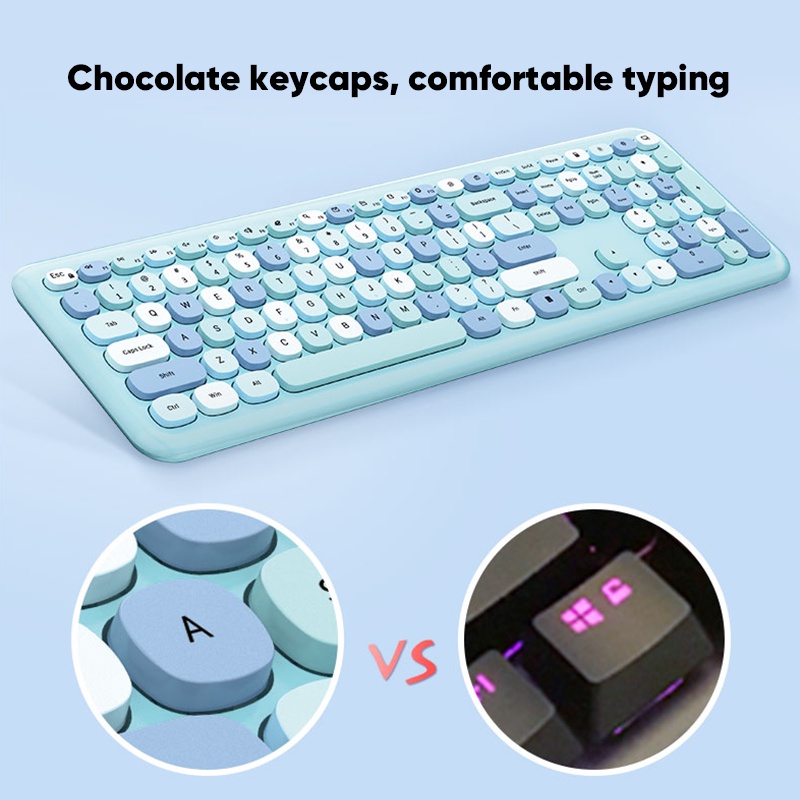 Smartfish Keyboard Mouse Combo Wireless Fashion Colours Tone