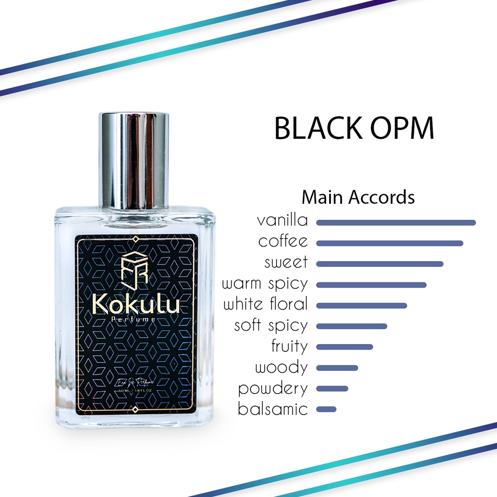Kokulu Perfume Black Opm Spicy - Eau De Perfume Minyak Wangi Tahan Lama