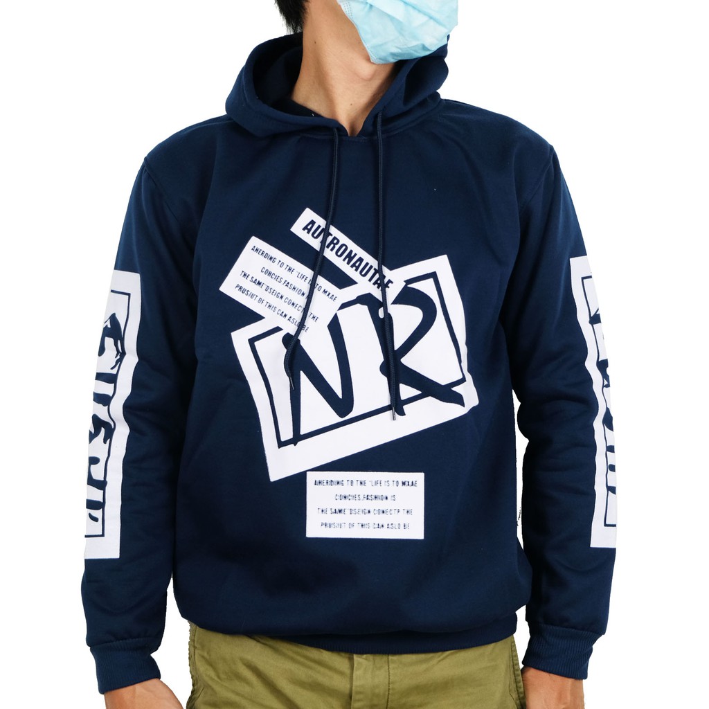 Amspro Hoodie NR hoodie pria hoodie tebal  sweater pria NR-fleece