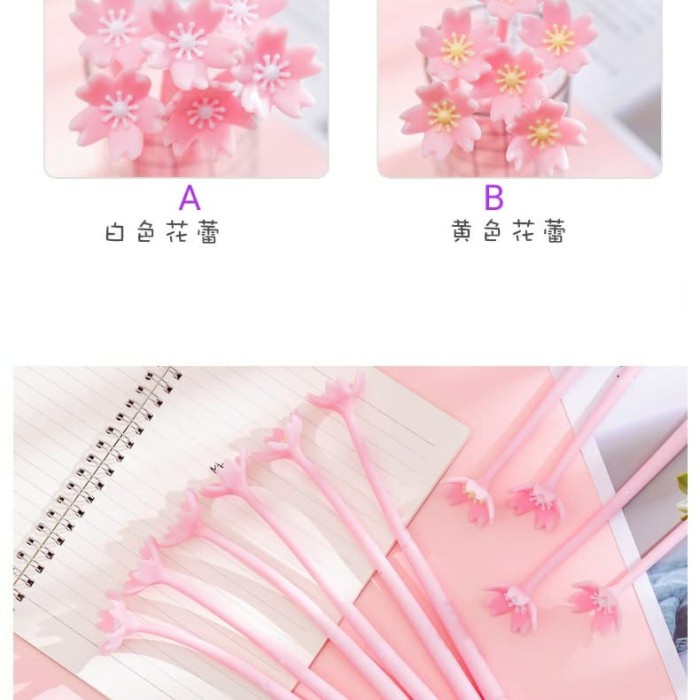 

Nikmati Pulpen Gel Unik / Pen Gel Edisi Bunga Sakura Cantik Bagus