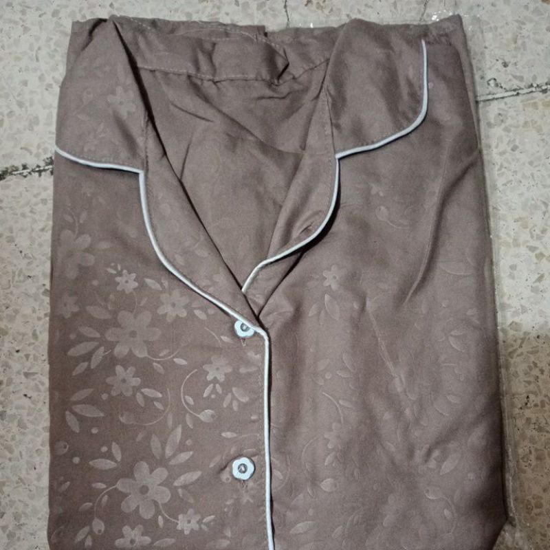 LoverFashion Cp piyama embos-Brown