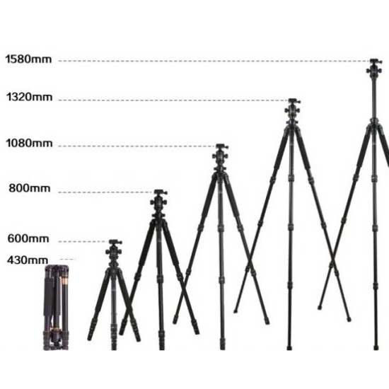 Beike Q-999 Tripod Professional Video Alumunium Tripod Q999