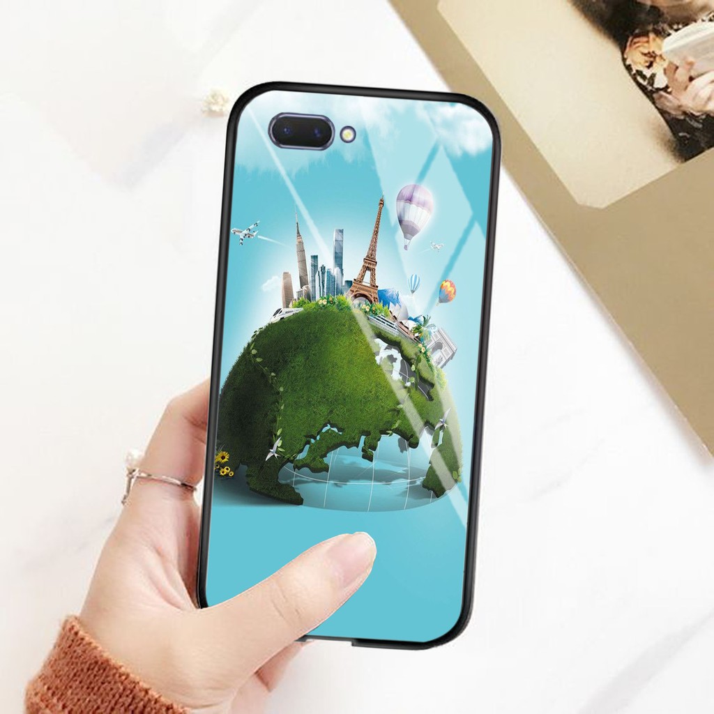 [K06] Case Glass Kaca OPPO A37 A3S A5S A7 A71 A83 A3S A1K F1S F3 F5 F11 RENO 2F A5 A9 2020