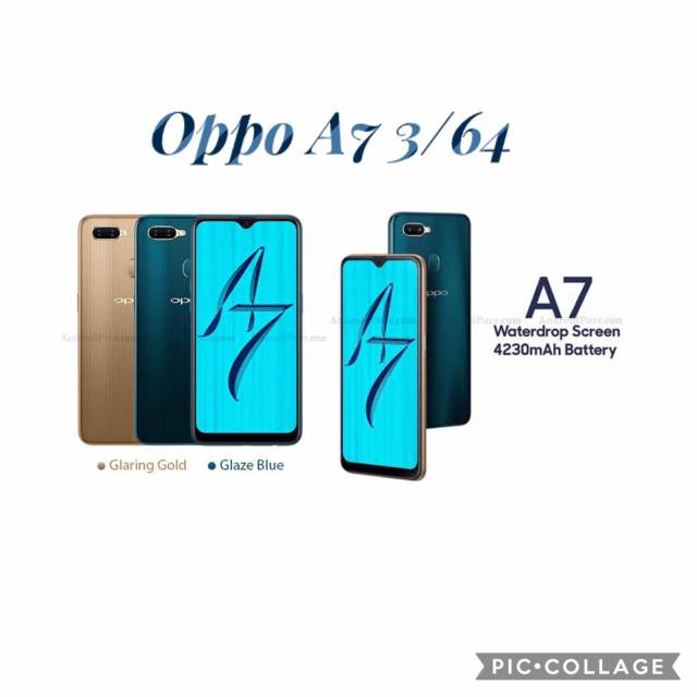 Oppo A7 Ram 3GB Rom 64Gb Garansi Resmi WAJIB ASURANSI
