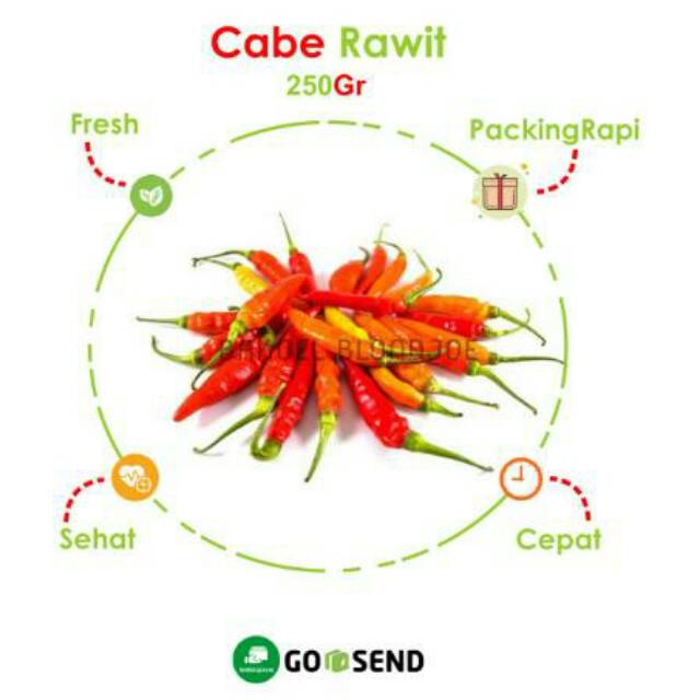 

CABE RAWIT PEDES / LOMBOK / CHILI / CAYENNE PEPPER / FRESH VEGETABLES / VEGETABLE / BUMBU DAPUR 100G