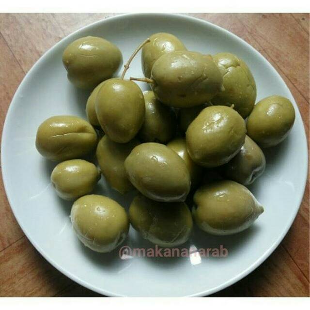 

Zaitun hijau, green olive curah 500 gr