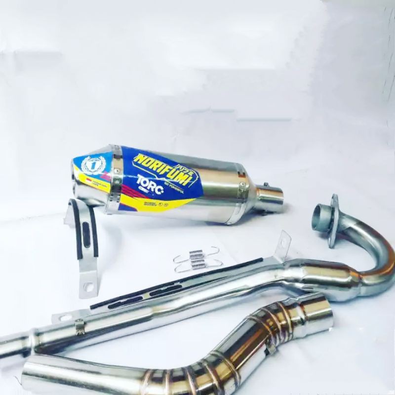 Knalpot Racing Norifumi torc untuk klx, klx bf, crf, dtracker, supermoto