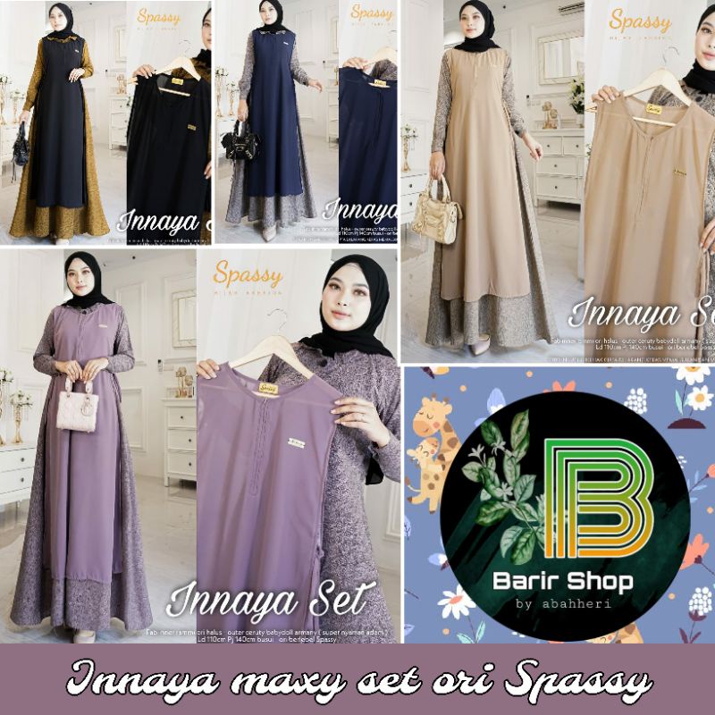 [Ready stok] Zorra + Prada +  Innaya/ inaya maxy set ori spassy