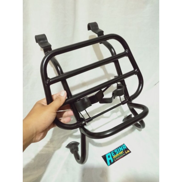 Frontrack rak depan vespa super sprint vbb pxe coating hitam