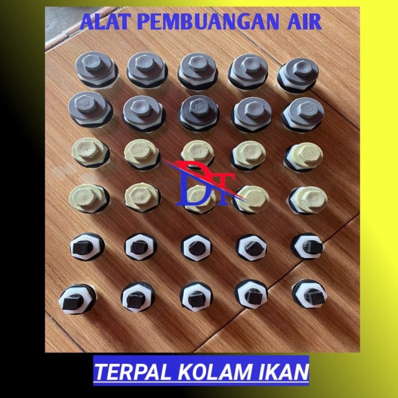 alat pembuangan air kolam terpal/sirkulasi kolam terpal/drenaise kolam