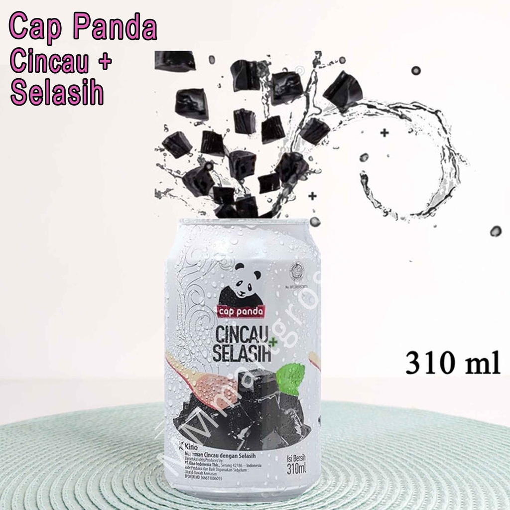 

Cap Panda / Minuman Cincau + Selasih / Grass Jelly+Basil Seed / 310ml