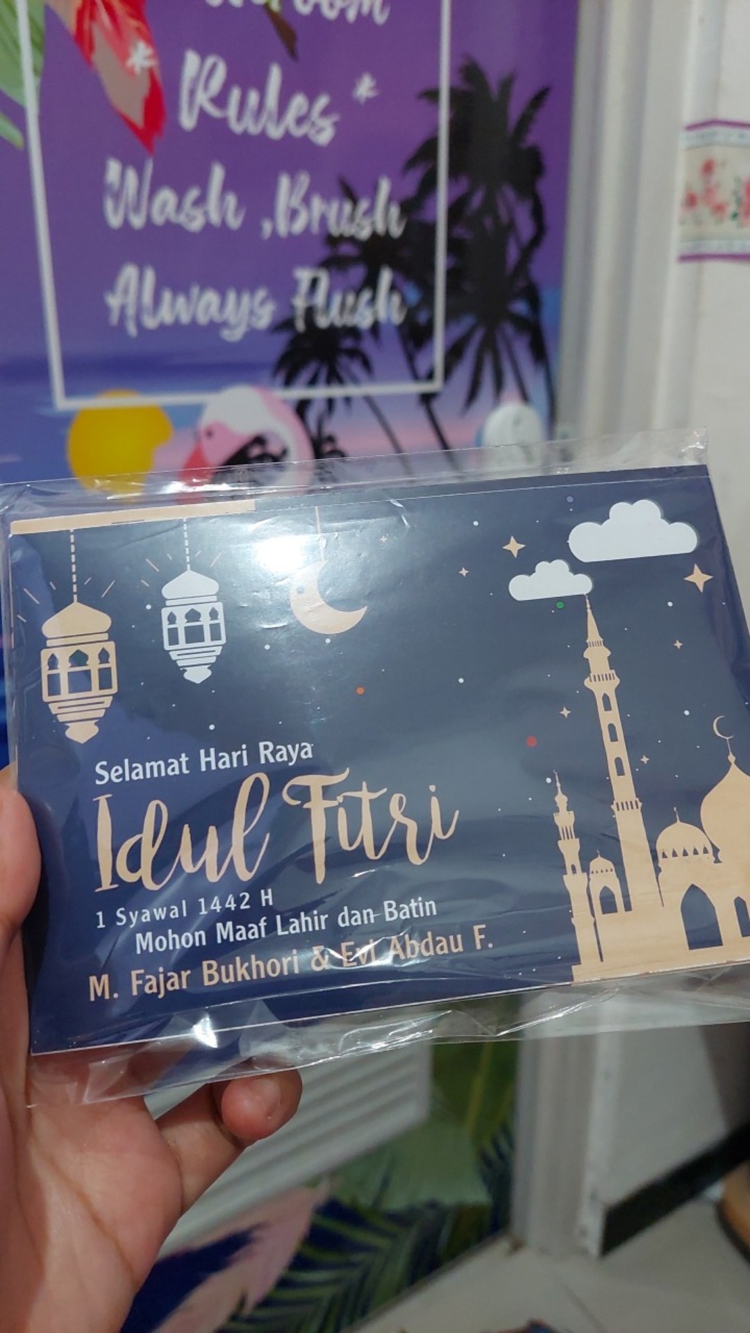 Kartu Lebaran / Kartu Ucapan Hari Raya / Kartu Ucapan Idul Fitri Custom