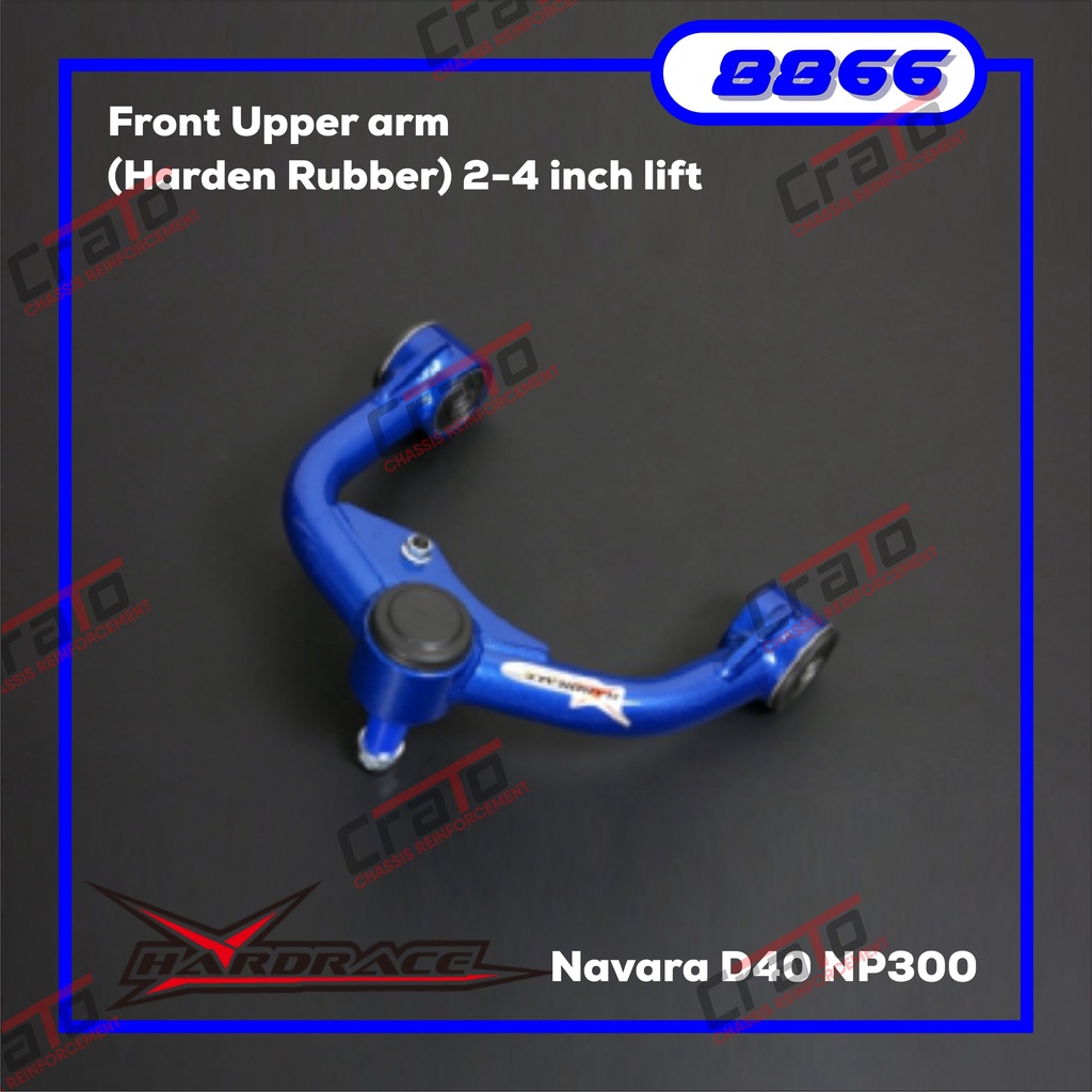 Aksesoris Stabiliser Hardrace - 8866 - Front Upper arm (Harden Rubber) 2-4 inch lift - Navara D40 04