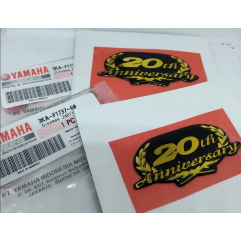EMBLEM LOGO 20TH TAHUN RX KING RXK RX K ASLI ORI YAMAHA 3KA F1737 60
