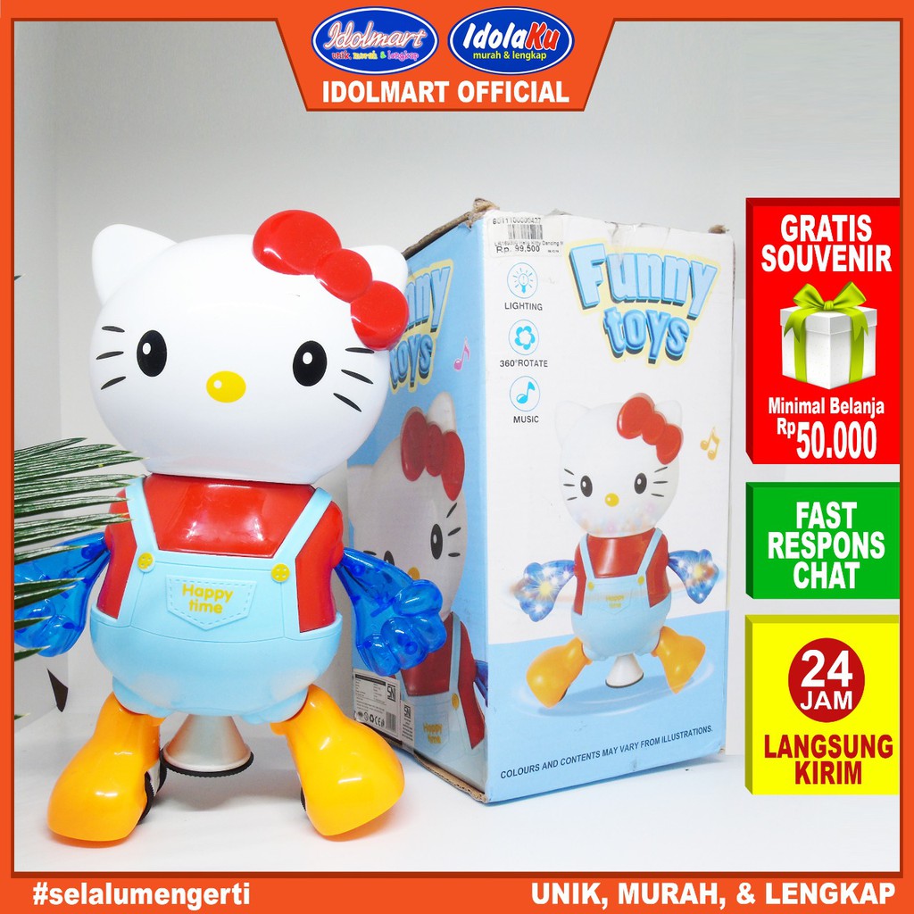 IDOLMART Mainan Dancing Hello Kitty Menari / Mainan Anak