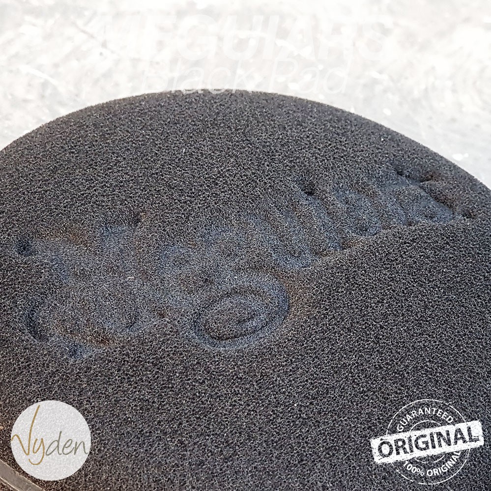 MEGUIARS BLACK Foam Pad Busa Poles Applicator Pads Wax Sealant Kompon MURAH