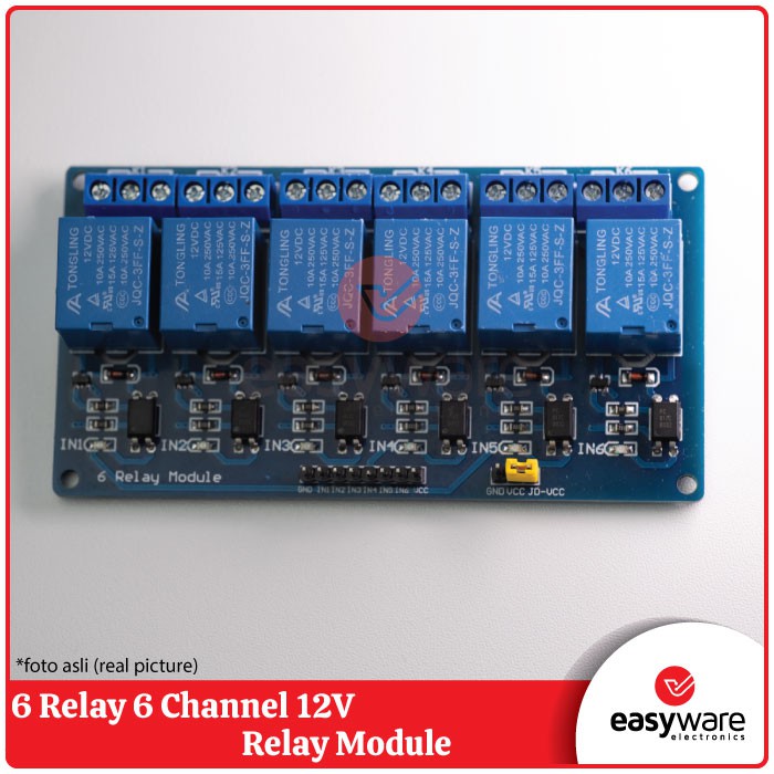 Relay module 6 channel 6 relay module low trigger 5V 12V DC