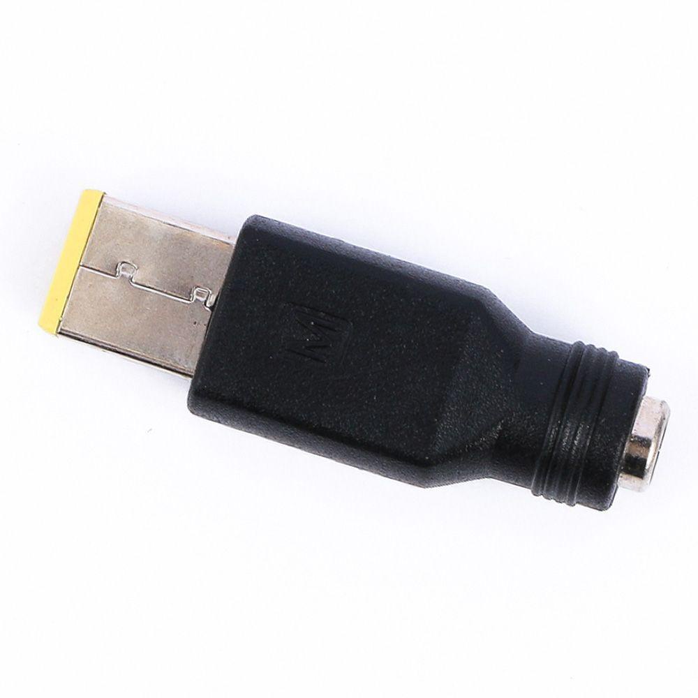 Augustina Adaptor Laptop Tips Kuning DC Untuk Lenovo ThinkPad 5.5 X 2.1/2.5mm Ke Bentuk Bulat Ke Kotak End Power Charger Plug