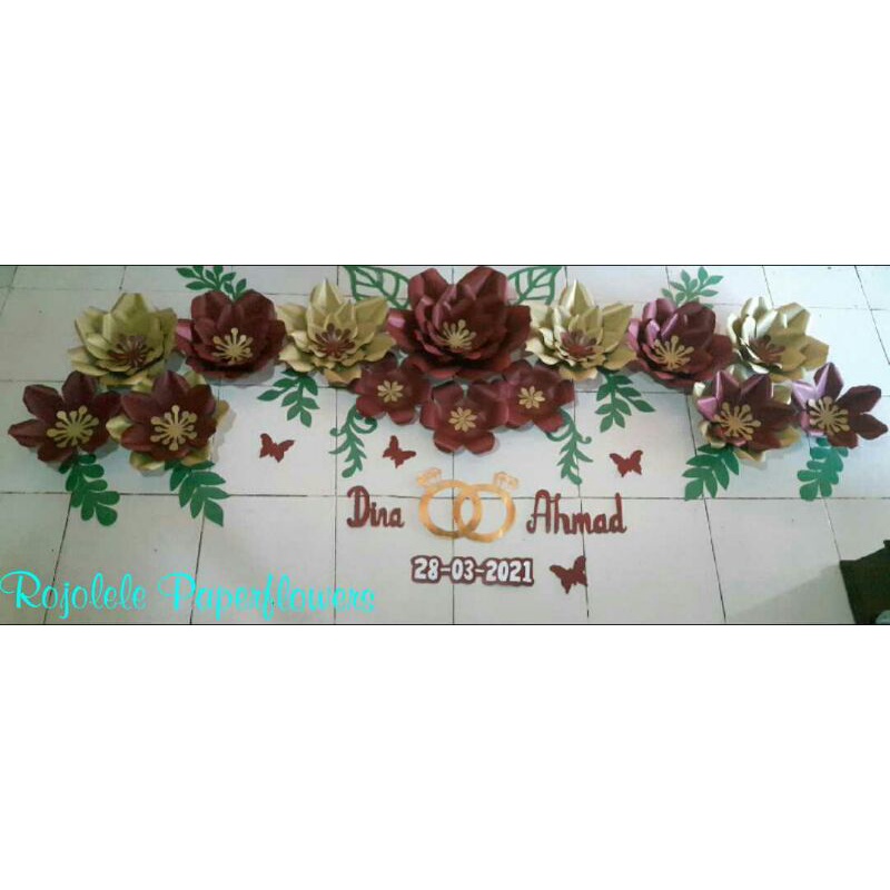 (COD)Dekorasi Murah/Paperflowers Murah/Dekorasi Tunangan/Dekorasi pesta/Paperflowers Tunangan Murah