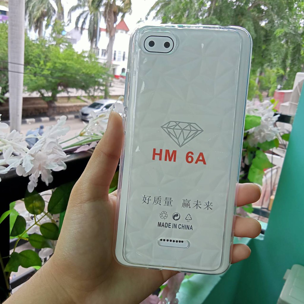 softcase 3D  REDMI GO  6A  5A  Anticrack Case diamond bening