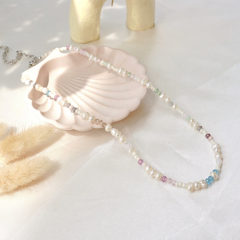 Handmade Necklace / Fresh Water Pearl necklace kalung hijab / choker (HN007)