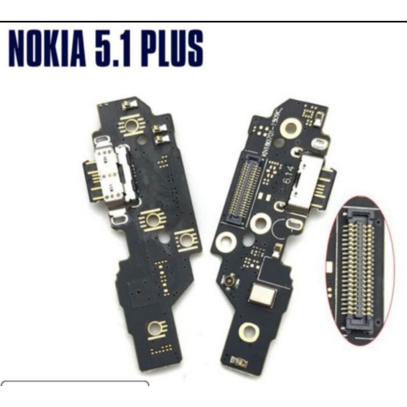 FLEXIBLE FLEKSIBE CHARGER CAS NOKIA X5 5.1 PLUS + CONNECTOR KONEKTOR CAS PCB BOARD PLUG IN MIC UI or