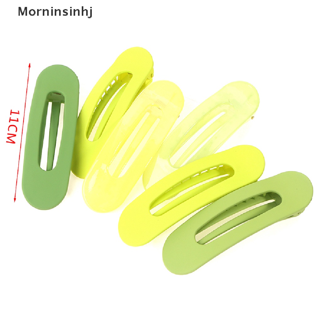 Mornin Jepit Rambut Besar Green Hair Barrette Side Flower Clip Duckbill Clip Makeup Clip id