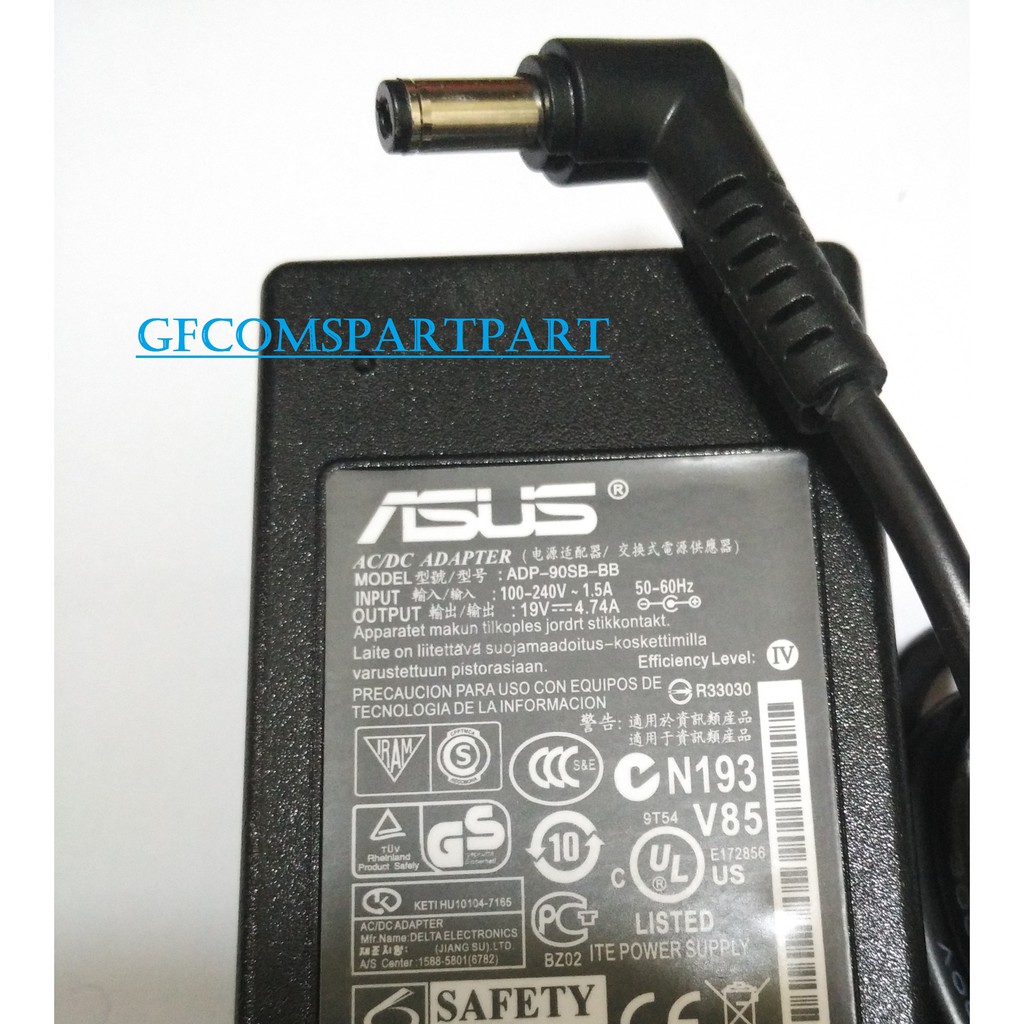 Original Adaptor Asus 19v 4.74a For Asus A42, A42D, A42DE  A42J, A42JA K42JB, K42JC, K42JE, K42JK