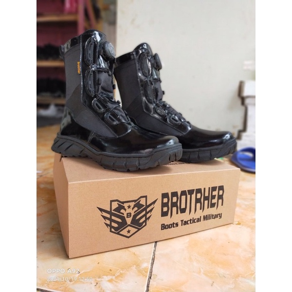 SEPATU TALI PUTAR PDL MEREK BROTRHER KULIT KILAP