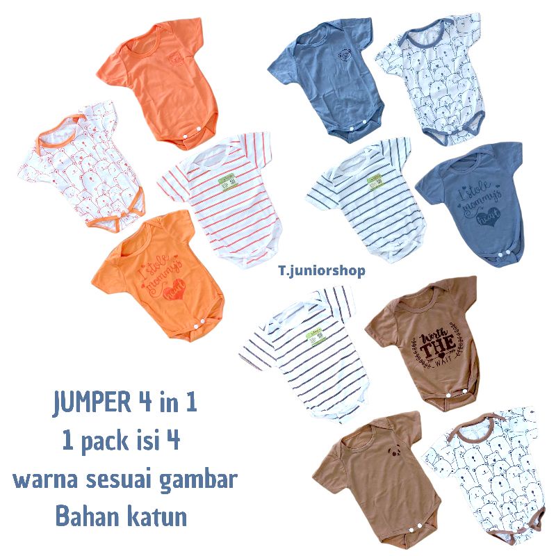 Jumper bayi newborn ISI 4 PCS /Jumper bayi baru lahir