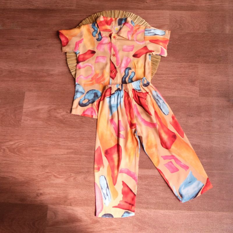 Piyama rayon anak laki-laki/piyama rayon anak perempuan