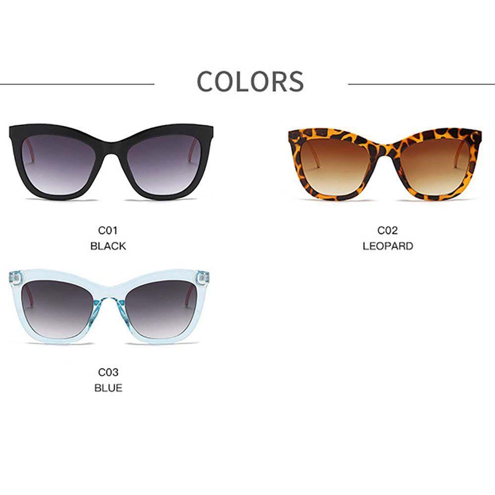 [Elegan] Cat Eye Sunglasses Personality Gradient Color UV Protection Protection Kacamata Bingkai Logam Pria Wanita Korea Kacamata Anti Radiasi Untuk Wanita Sale Women Glasses